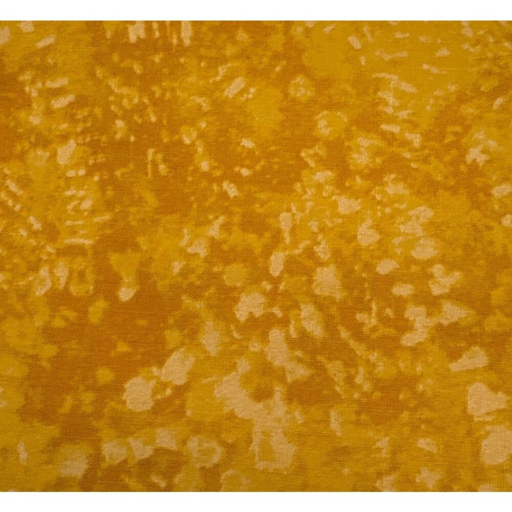 Yellow Marbled Batik Fabric 18"x22" Fat Quarter Cotton Quilting Crafts